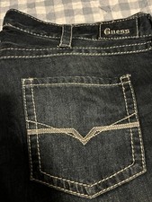 Guess Vintage Men  s Dark Blue Jeans 40 X 32