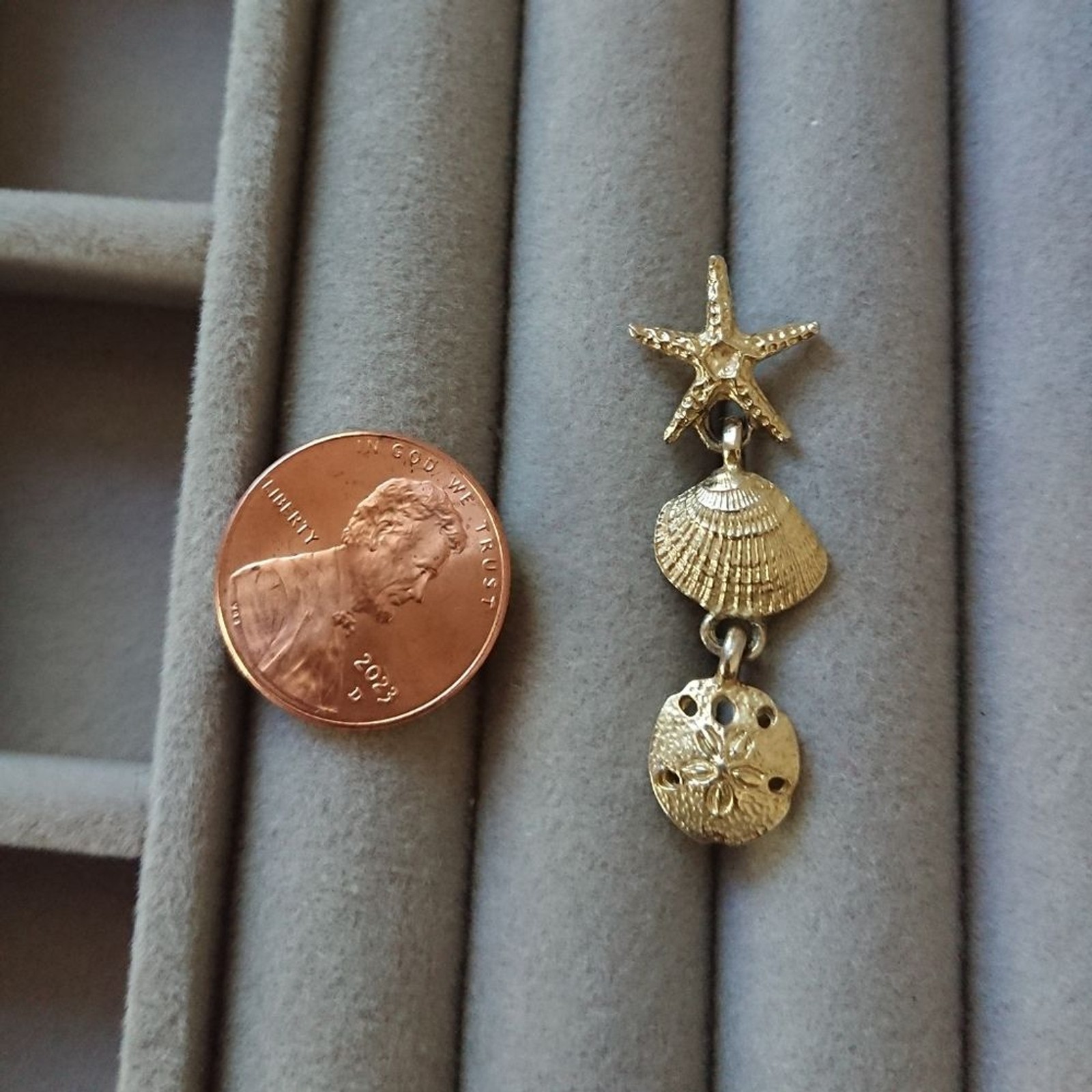 Starfish, shell and sand dollar silver dangle ear… - image 5