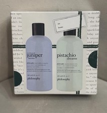 Philosophy Shower Gel Set Juniper Berries  Pistachio Dreams 6oz Duo