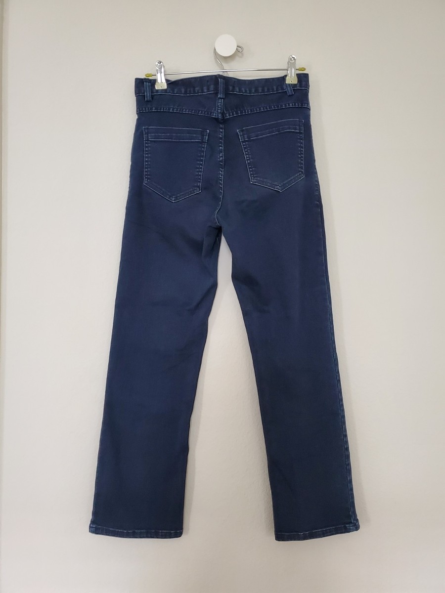 RACHEL COMEY Kick Crop High Rise Dark Rinse Stretch Jeans 6 View 3