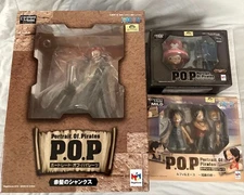 One Piece Portrait. Of. Pirates P.O.P Shanks, Luffy & Ace, Chopper Figure Set
