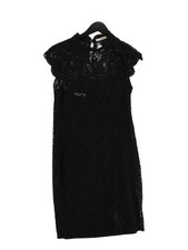 Oasis Bodycon Midi Dress M in Black