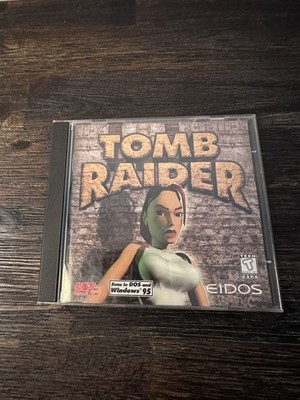 Tomb Raider CD Rom PC Windows 95 DOS Game Lara Croft 1996 Eidos Tomb Raider VG