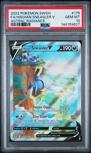 PSA 10 Hisuian Sneasler V 175/189 Pokemon Astral Radiance