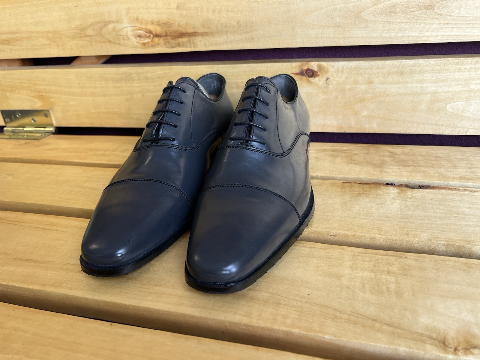 SAOLA Scarpe Zilli Premium da uomo in pelle grigia taglia UK 10 US 11 EU 44