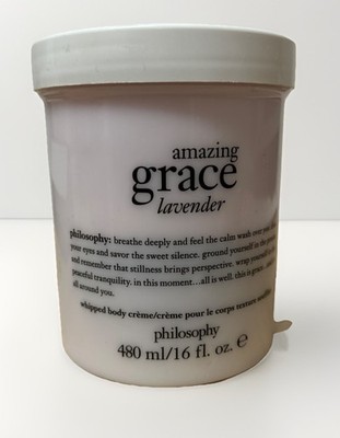 New Philosophy Amazing Grace Lavender Whipped Body Creme 16 oz New