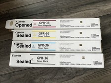 Canon Genuine Toner Set GPR-36 - Cyan/Magenta opened /Yellow/Black