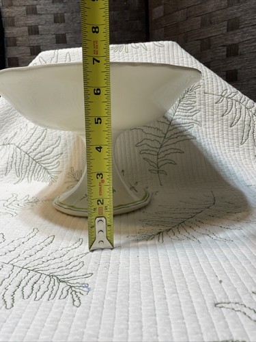 Antique French Ironstone Compote, Stoneware Fruit Bowl, Pedestal, French 19th - Picture 4 of 14