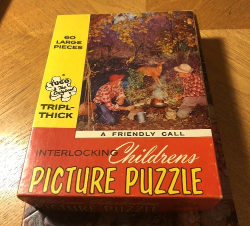 Puzzle quadro bambini ad incastro Tuco vintage completo - Foto 2 di 6