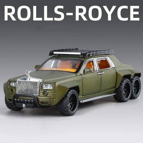 1/32 Rolls Royce Phantom 6X6 Diecast Car Model Sound Light Kid Xmas Toy Gift - Picture 14 of 18