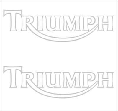 2 x Triumph outline Aufkleber 160 mm x 47 mm -viele Farben