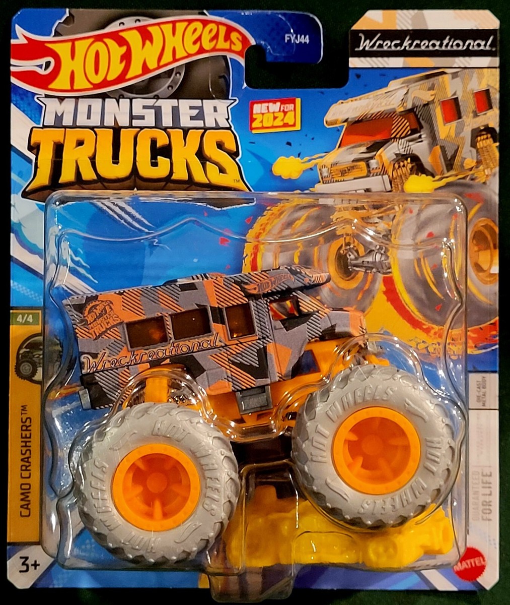 Hot Wheels - 2024 Monster Trucks Camo Crashers 4/4 Wreckreational