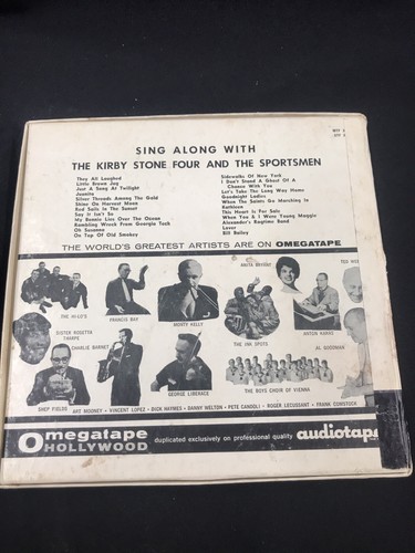 KIRBY STONE FOUR Sing Along STF7 900 Reel to Reel Audio 7 1/2 ips Jazz - Picture 3 of 3