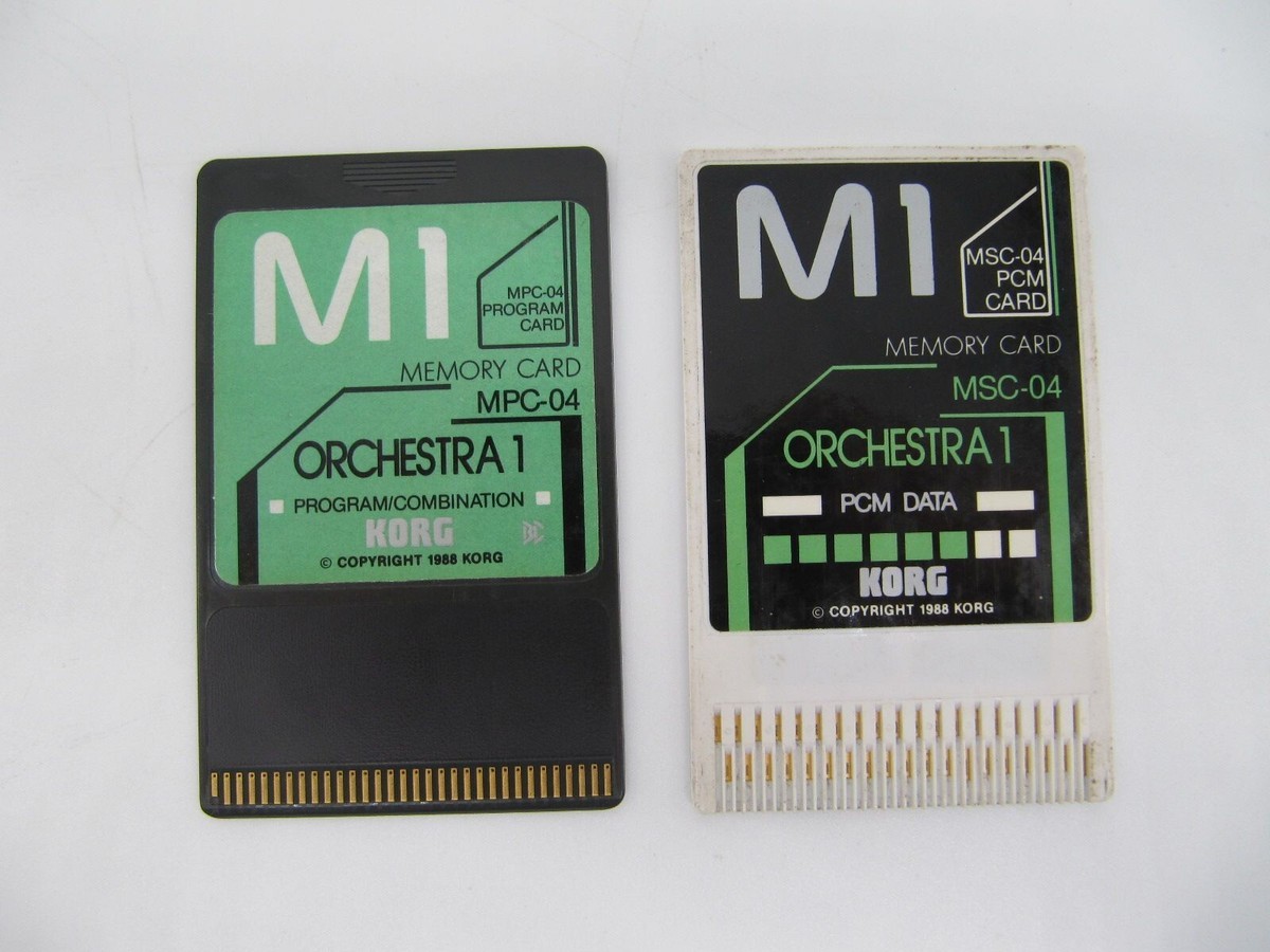 KORG M1 ORCHESTRA 1 MPC-04 & MSC-04 PCM Memory Card | eBay