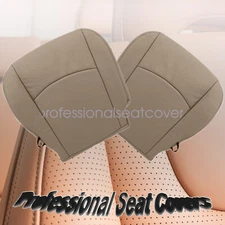 For 2009 2010 2011 2012 Dodge Ram 1500 2500 Front Leather Bottom Seat Cover Tan