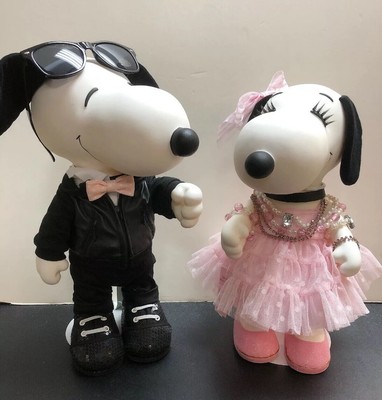 Set Of Snoopy & Snoopy Belle Snoopy 's Girlfriend Dogs Cartoon Patches Size S Set Of Snoopy & Snoopy Belle Snoopy 's Girlfriend Dogs Cartoon Patches Size S