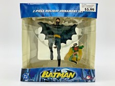 BATMAN 2 PIECE ORNAMENT SET DC COMICS KURT S ADLER - FREE SHIPPING