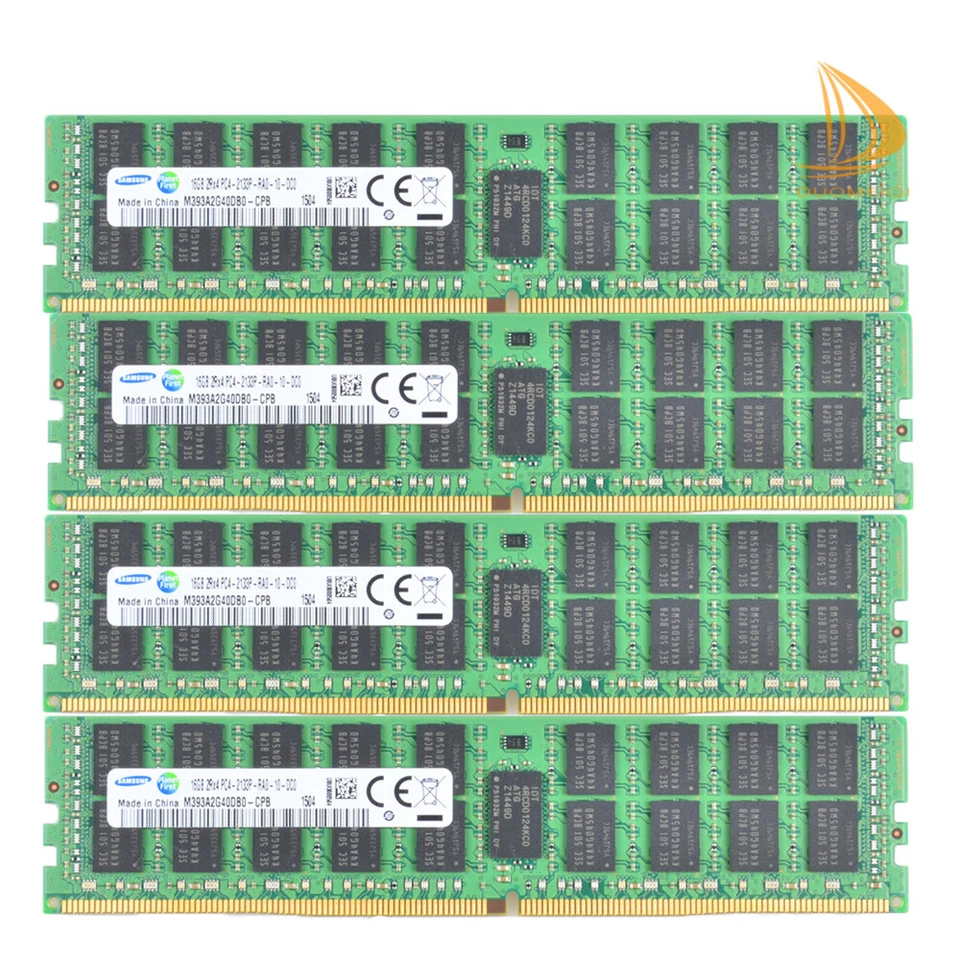 Samsung 4x16GB 2RX4 PC4-2133P DDR4 2133Mhz PC4-17000 ECC REG Server Memory RAM"- - Image 3 of 4