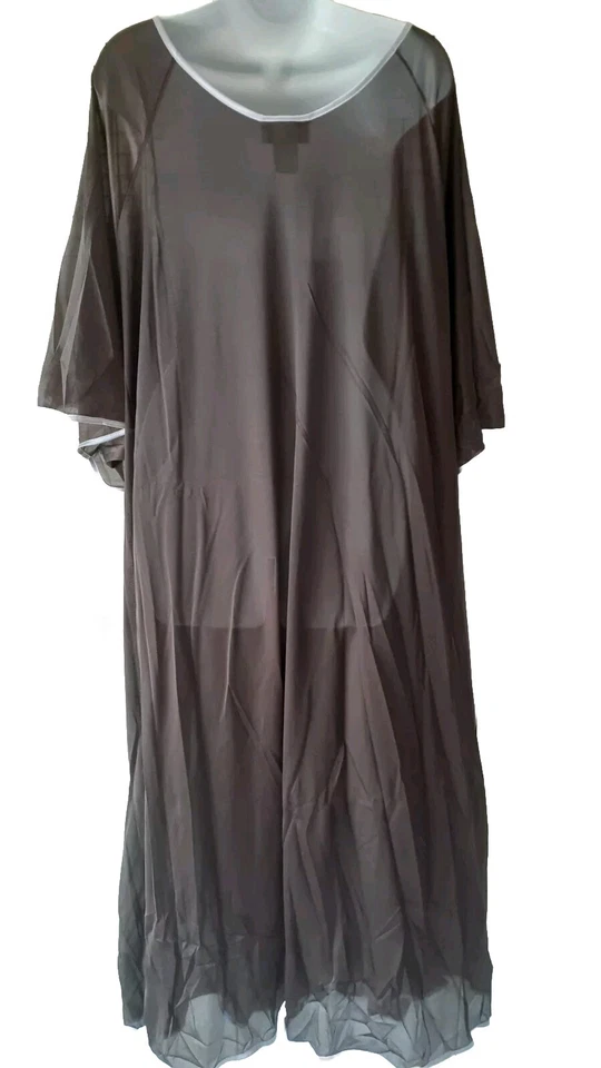 Brown Purple Nightgown  Long Sexy Comfy  Plus 6X   80" BUST - Image 4 of 4