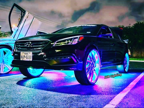 【】JHB 15.5"17.5" CHASING Flowing LED Multifunction Wheel Rings Rim Lights(Metal) - Picture 14 of 26