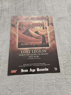 FPOT217 MAGAZINE ADVERT 12X9'' LOST LEGION : GLORY OR DEATH