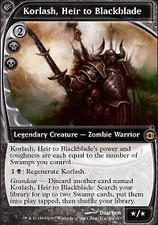 MTG - Korlash, Heir to Blackblade Future Sight