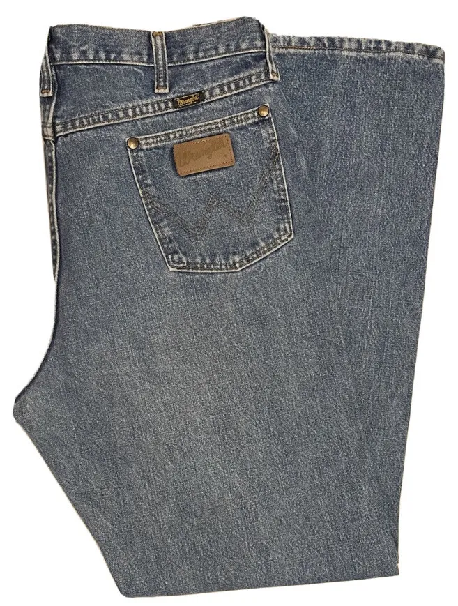 Men's WRANGLER Black Tag Dark Blue Denim Jeans, Size W35 | eBay