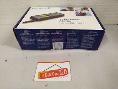 Boîte D'origine Vide Pour Téléphone Ericsson A1018S - Noire, Propre, Pour Collection Ou Pièces