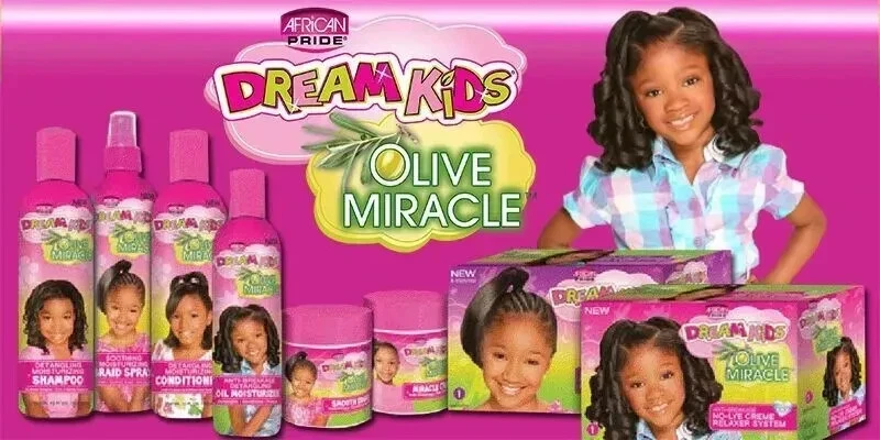 African Pride Dream Kids Olive Miracle Moisturizing Detangling Hair Care Product