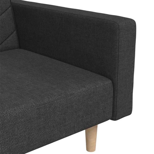 2-Seater Fabric Sofa Bed with Pillows Cushions Lounge Couch Futon Recliner Back - Picture 8 of 10