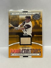 2001 Donruss Class of 2001 Diamond Dominators #DM19 Brian Giles Bat/725