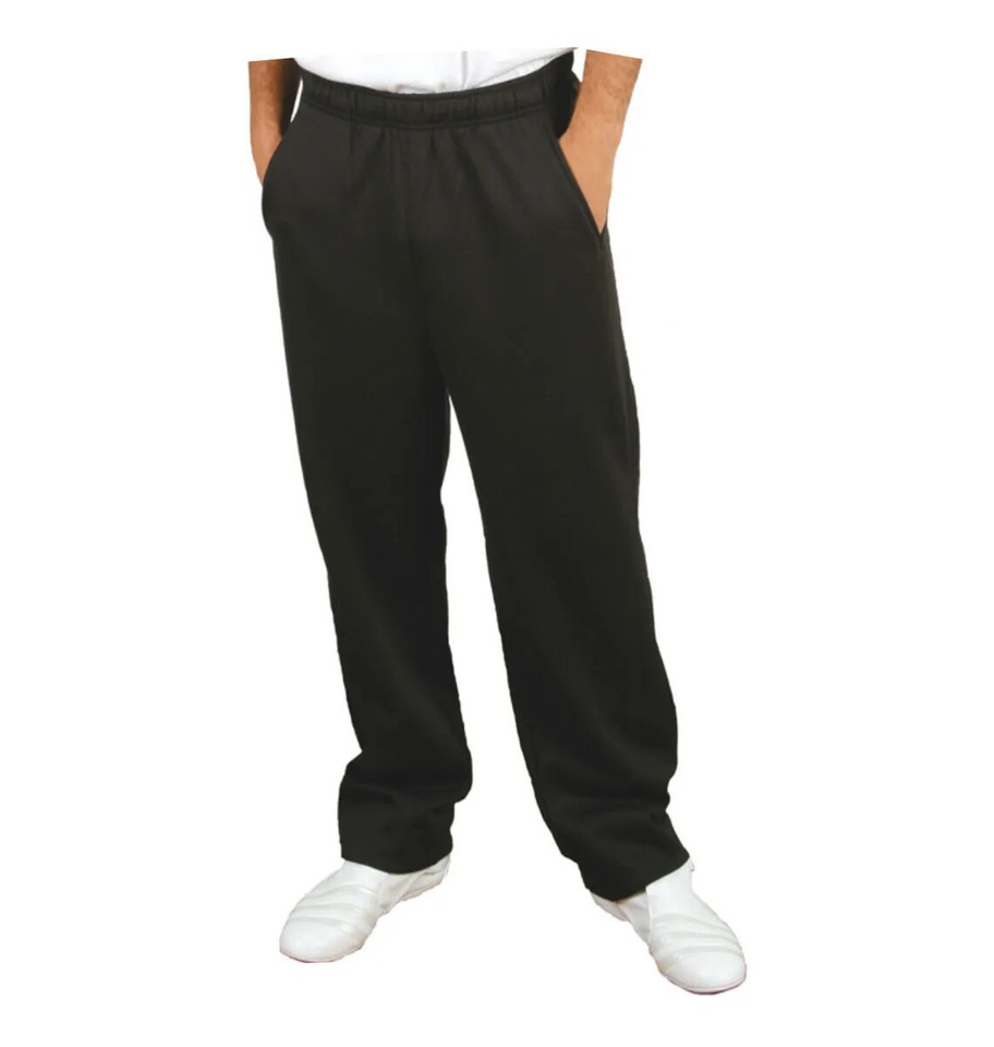 25 length Open Hem Fleece Jogging Bottoms Sports Joggers Length Zip