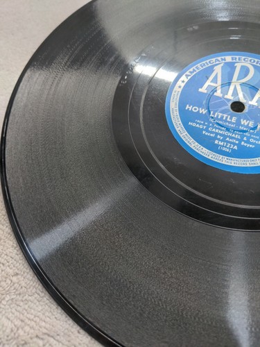 78 RPM Hong Kong Blues How Little We Know Hoagy Carmichael ARA RM123 A15x - Imagen 8 de 8