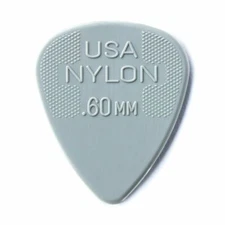 Dunlop 44P.60 Nylon Standard Guitar Pick, 12-Pack, .60mm