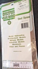 Evergreen Scale Models #4150 Grooved Styrene Sheet, .040", 6" X 12" - More Below