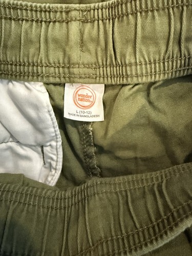 Wonder Nation Cargo Shorts, Olive Green, Boys’ L 10-12 NWT NEW - Picture 17 of 19