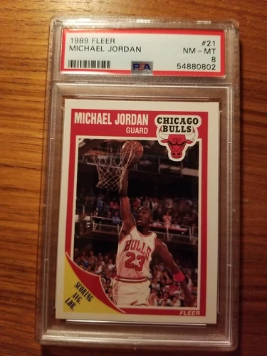 1989 Fleer Michael Jordan Psa 8