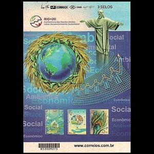 Rio United Nations Conference On Sustainable Development Mi Bl159 Rhm B 169 Ebay