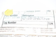 Lot of 2 NEW Flowserve 001021.433.000 Guide 0.88 Stem Bronze TIN 