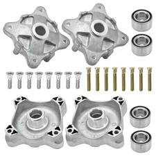 Front Rear Wheel Hubs & Bearings & Studs Kits Fit for Polaris RZR 800 2008-2014