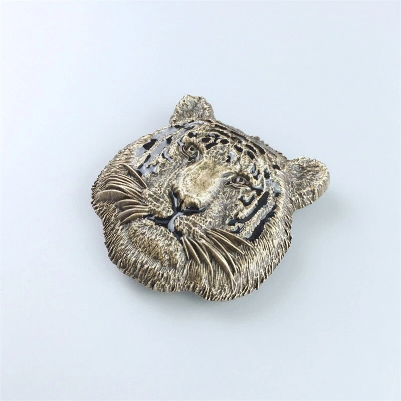 Vintage Bronze King of Animal Tiger Western Wildlife Belt Buckle also US Stock - Image 4 of 4