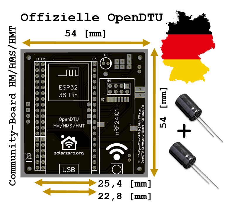 OPENDTU PER HOYMILES Kit Fai-da-te Per ESP32 Con Antenna E Presa - Foto 5
