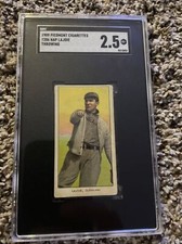 1909-11 T206 Nap Lajoie Throwing HOF Cleveland Piedmont SGC 2.5