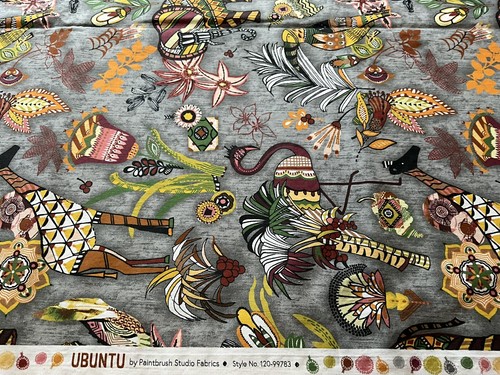 Ubuntu by Paintbrush Studio Fabrics 1 Yard Pattern #120-99783 Vintage - Picture 4 of 10