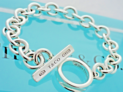 Tiffany & Co. Sterling Silver 1837 Chain Toggle 7.5