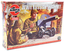 Airfix 48 WWII Russian Infantry 1:76 Scale Plastic Model Figures A00717V