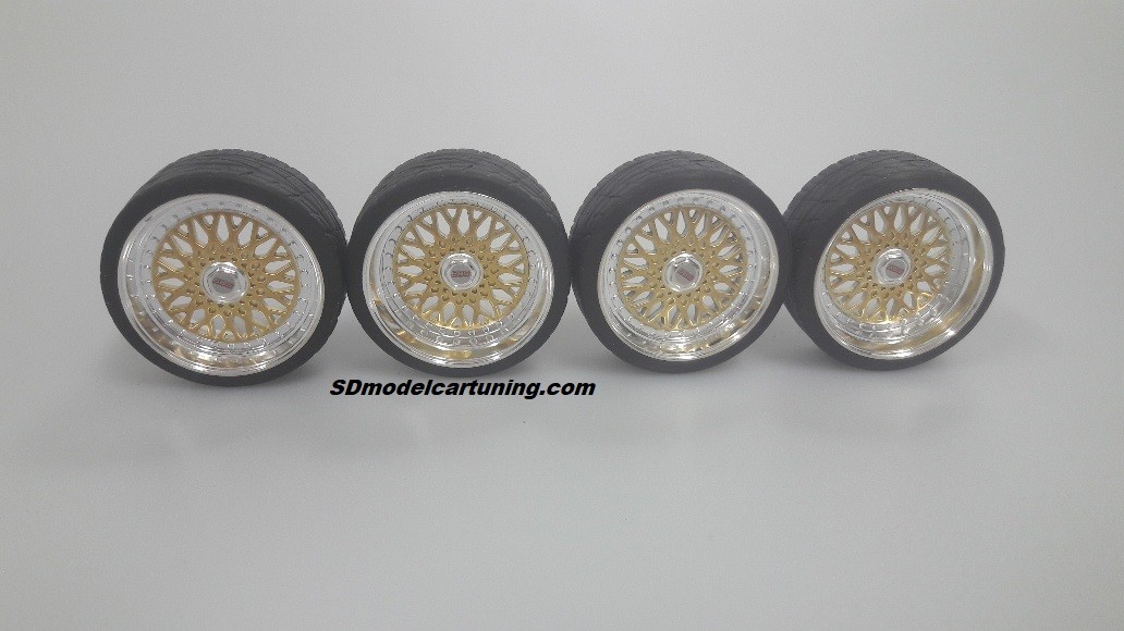 Set Cerchi 1:18 BBS RM Da 16 Pollici - Foto 2