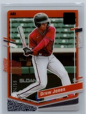 2023 panini chronicles baseball druw jones clearly donruss rc blue 24/50 #24