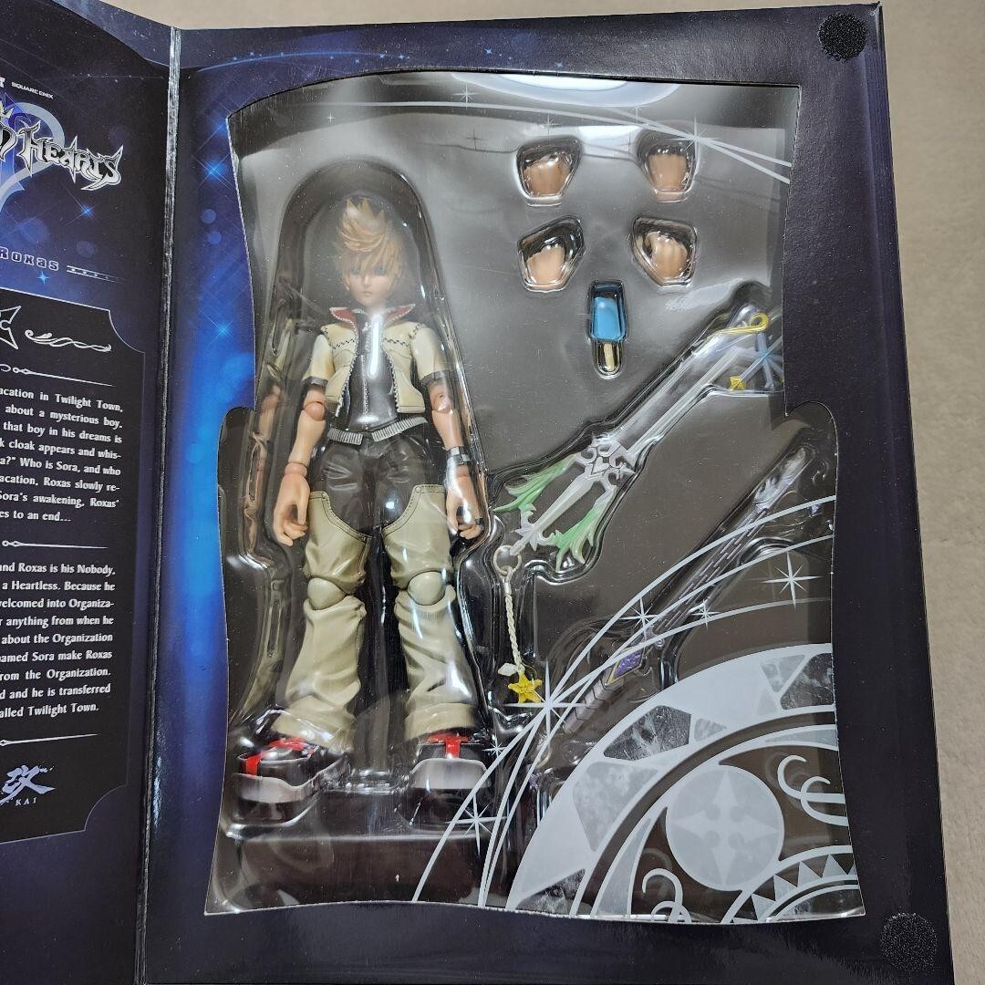 Square Enix Play Arts Kai Kingdom Hearts 2 Roxas Action Figure NEW