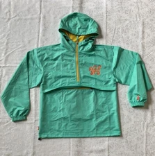 DUTCH Bros Coffee Windbreaker PULLOVER Jacket Mint Green Size Small - NEW